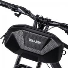 Suporturi telefon si depozitare accesorii, Geanta pentru bicicleta WildMan X9, Waterproof, Logo Reflectorizant, Montare pe ghidon, 3.5L, 31.5 x 14.5 x 13.5 cm, Negru, lerato.ro