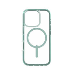 Carcasa ZAGG Santa Cruz Snap Case cu MagSafe compatibila cu iPhone 16 Pro, Clear / Green