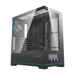 Carcasa pentru computer darkFlash DY451 Pro, Middle Tower, ATX, ITX, Micro ATX, 1 ventilator ARGB, Negru