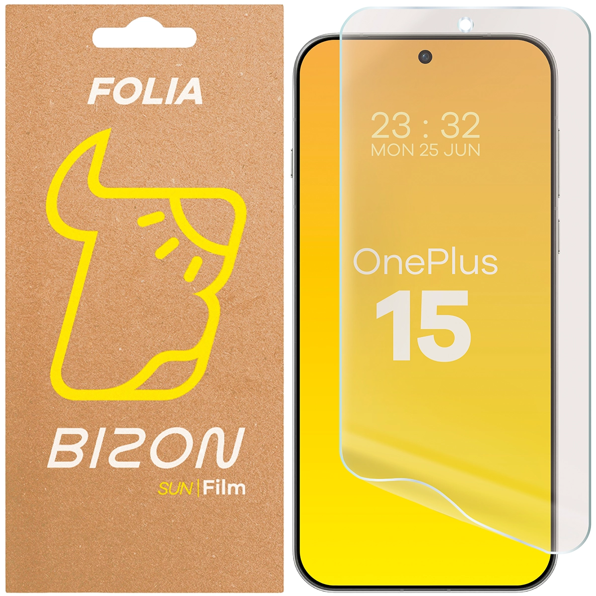 Folia matowa na ekran Bizon Glass Film Sun do OnePlus 15, 1 sztuka