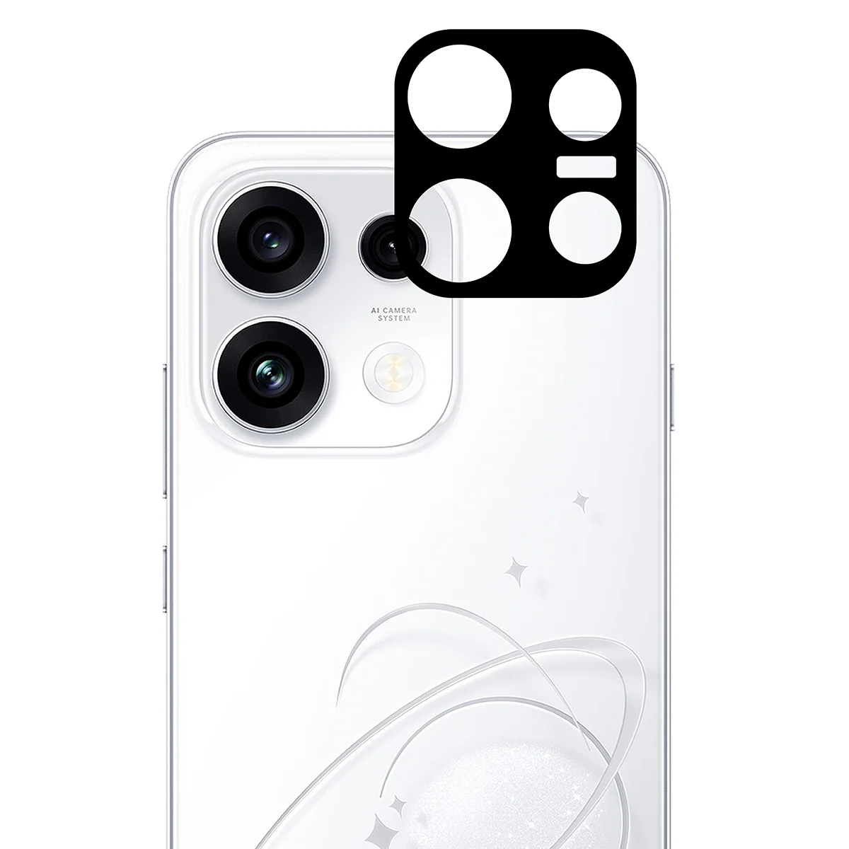 Folie pentru camera telefonului Bizon Glass Lens pentru OPPO Reno16 Pro